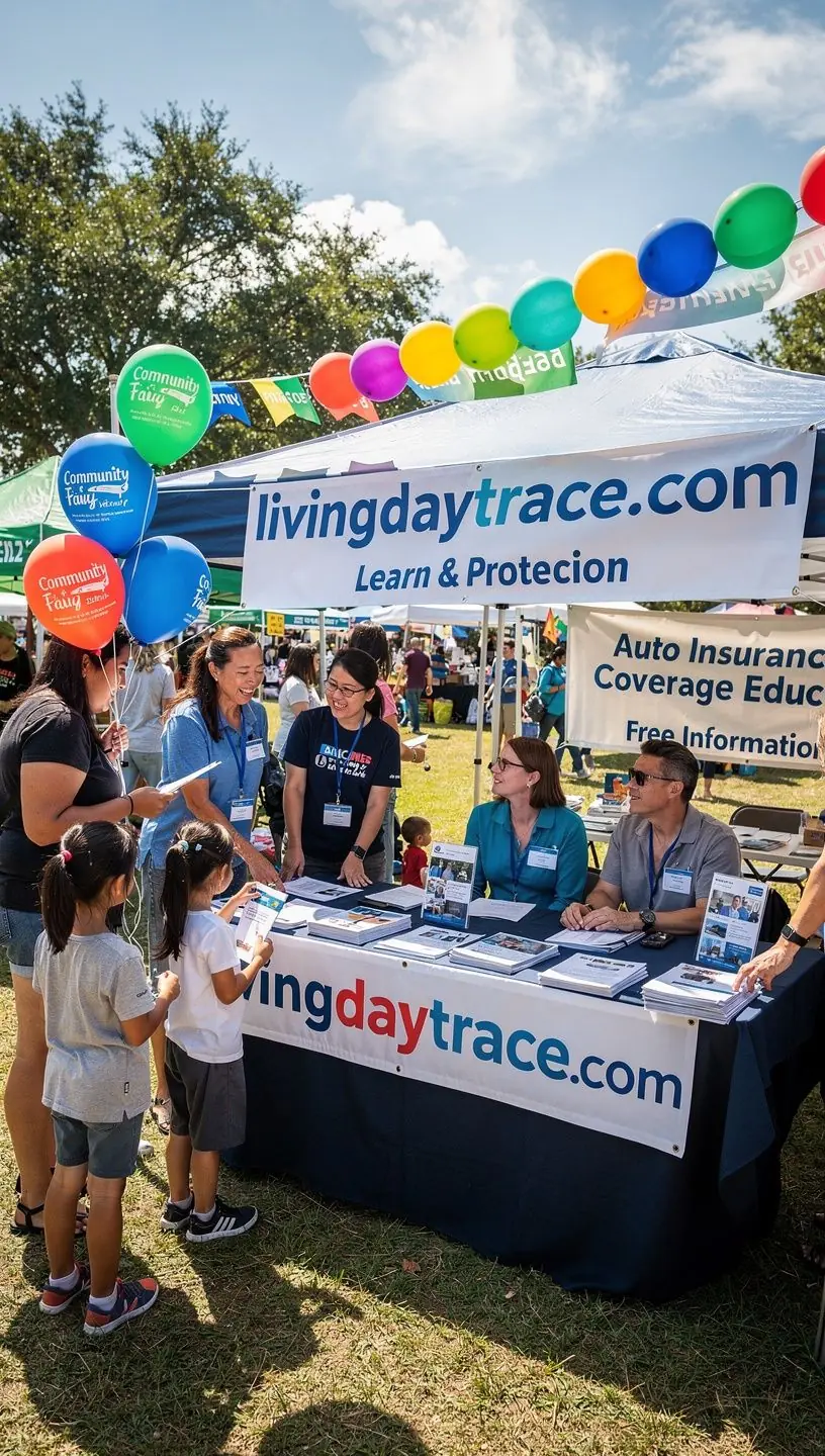Zdjęcie miejskiego krajobrazu z samochodami i znakami drogowymi.